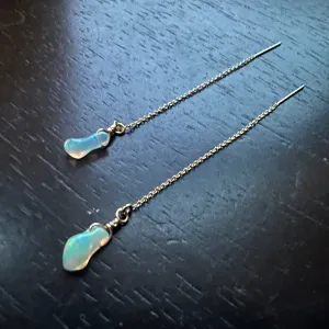 #1 LAST PAIR! GOLD Opal Shadow Threader Earrings x2 quantity! OOAK #1