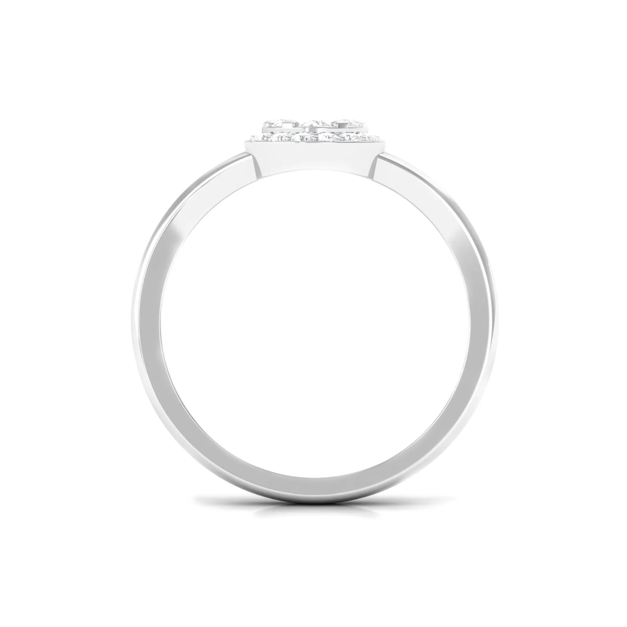 1/2 CT Split Shank Illusion Set Diamond Classic Engagement Ring