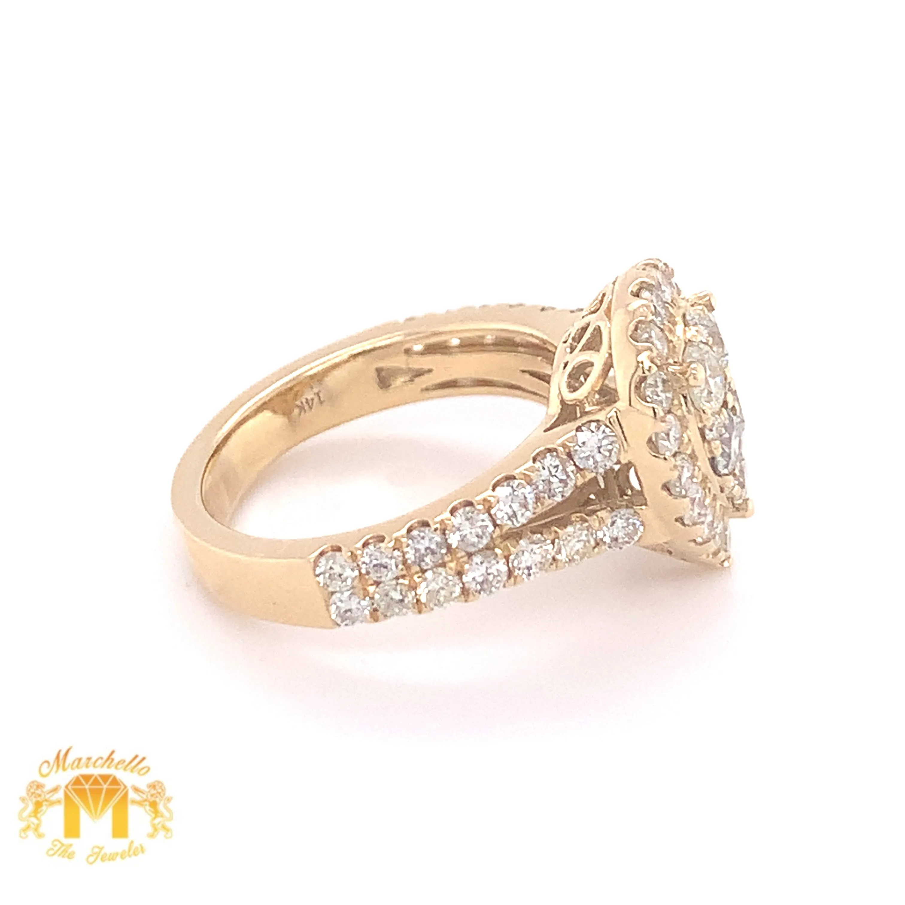 14k Gold Ladies' Pear-shaped Diamond Ring