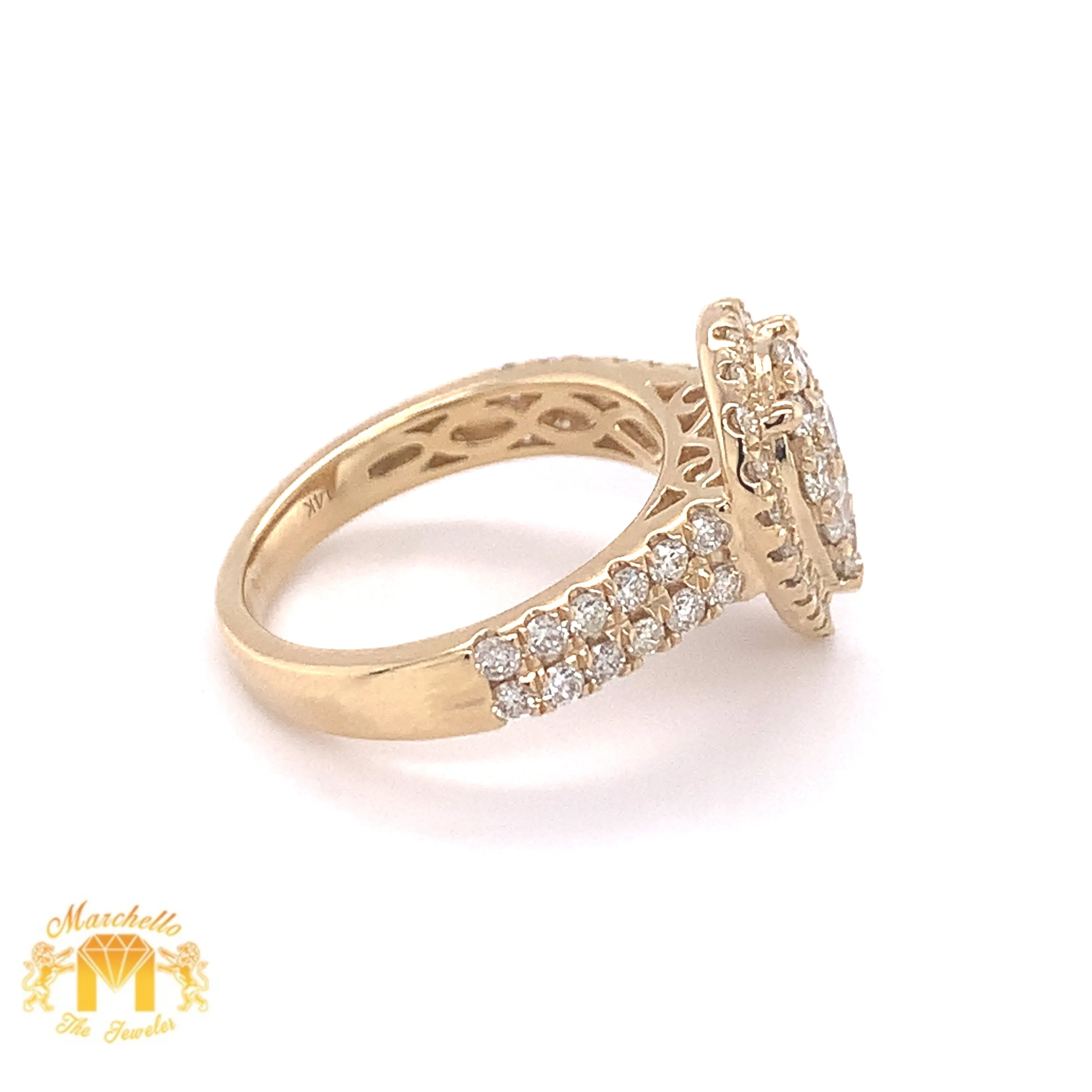 14k Gold Ladies' Pear-shaped Diamond Ring