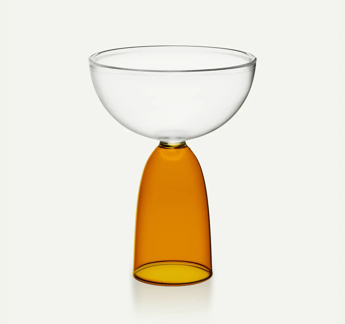 Amber Coupe Glass