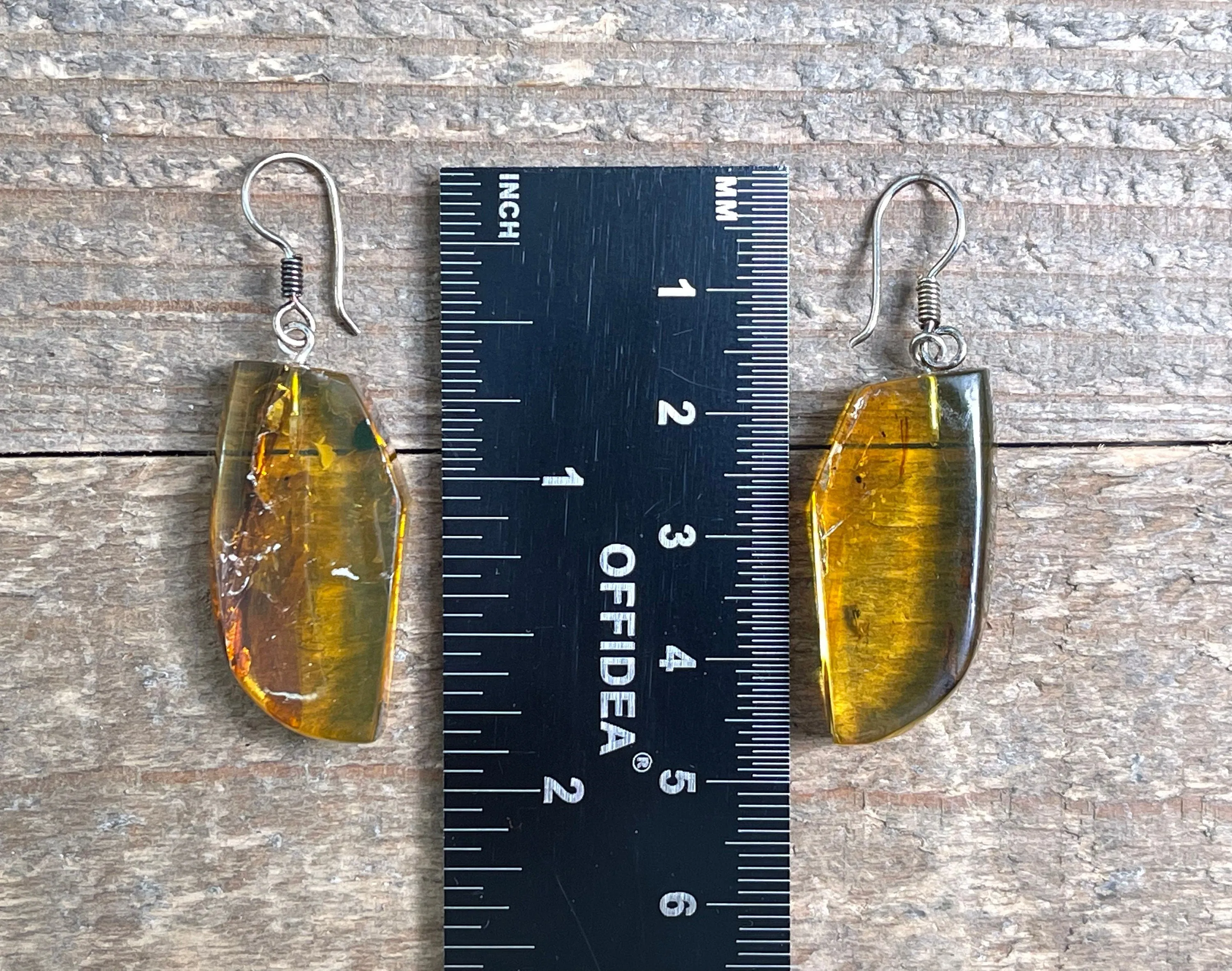 AMBER Crystal Earrings - Statement Earrings, Dangle Earrings, Handmade Jewelry, Healing Crystals and Stones, 50335