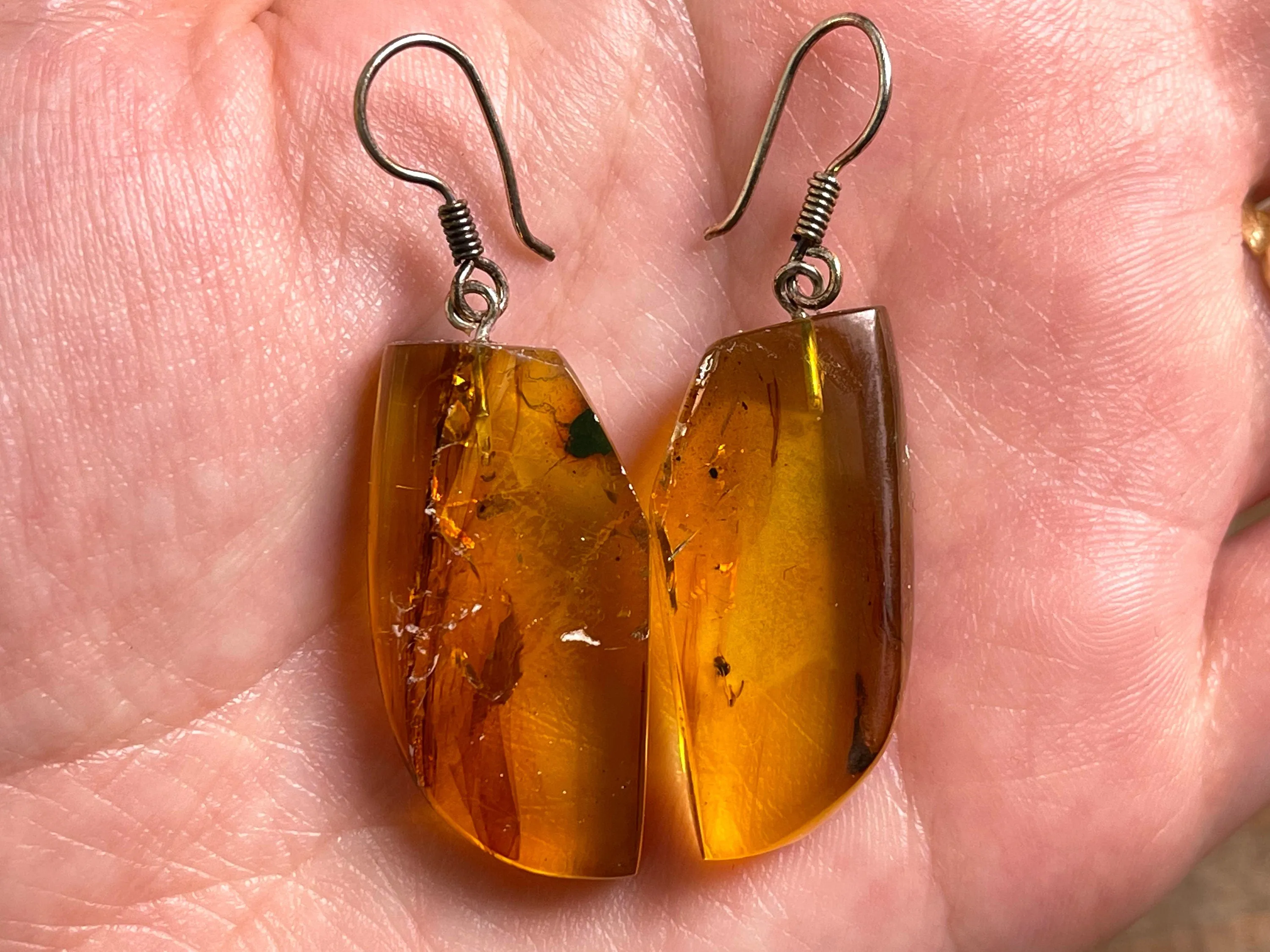 AMBER Crystal Earrings - Statement Earrings, Dangle Earrings, Handmade Jewelry, Healing Crystals and Stones, 50335
