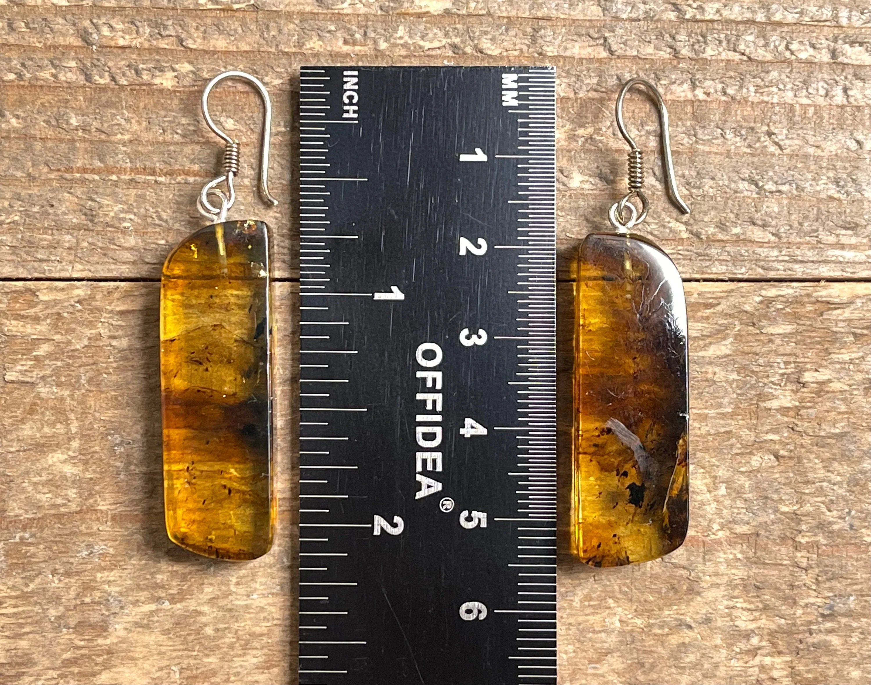AMBER Crystal Earrings - Statement Earrings, Dangle Earrings, Handmade Jewelry, Healing Crystals and Stones, 50374