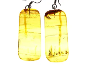 AMBER Crystal Earrings - Statement Earrings, Dangle Earrings, Handmade Jewelry, Healing Crystals and Stones, 50379