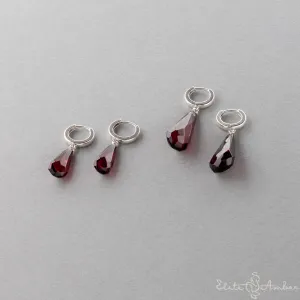 Amber earrings "Cherry droplets"