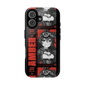 Amber-Inspired Magnetic Tough Phone Case for Genshin Impact Fans