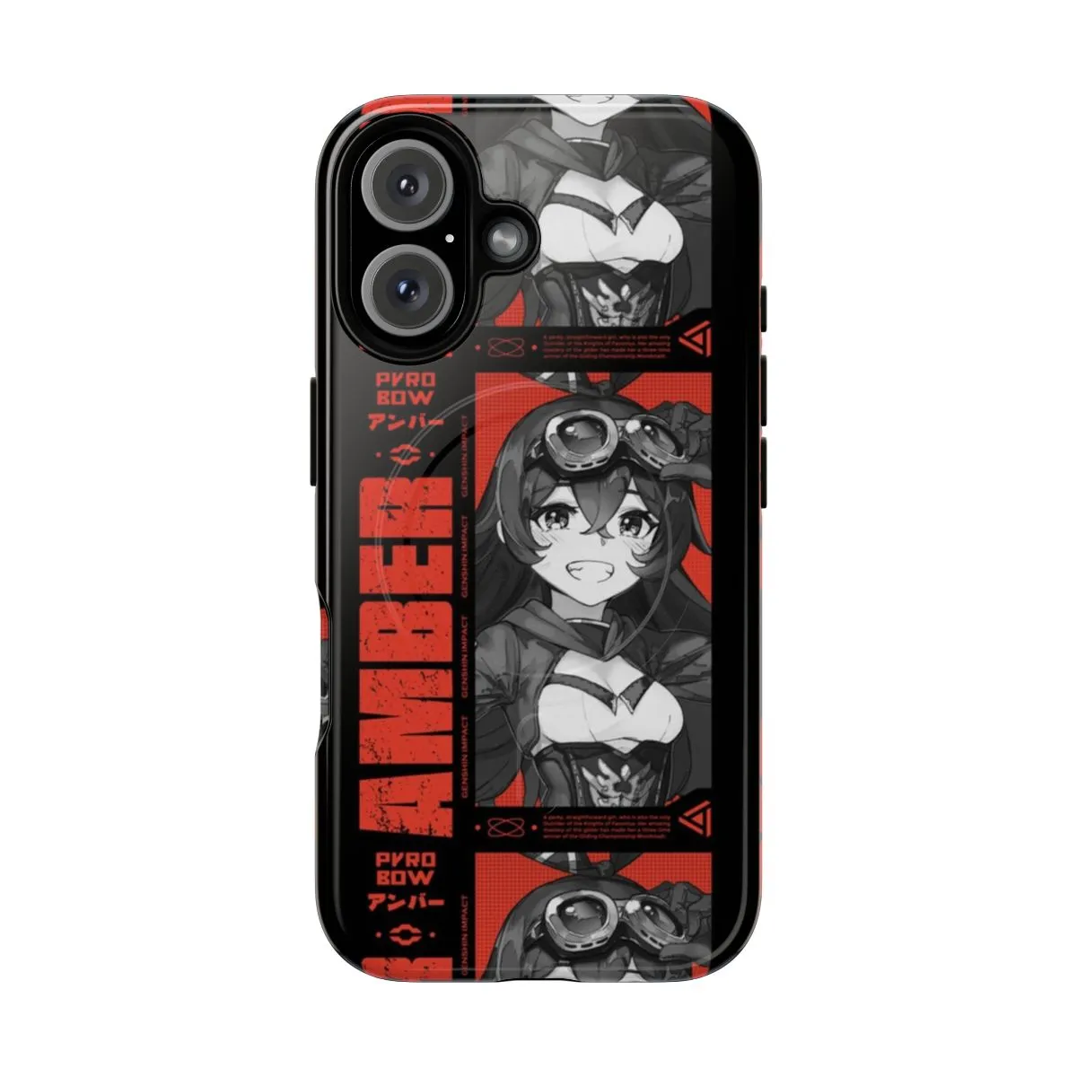 Amber-Inspired Magnetic Tough Phone Case for Genshin Impact Fans