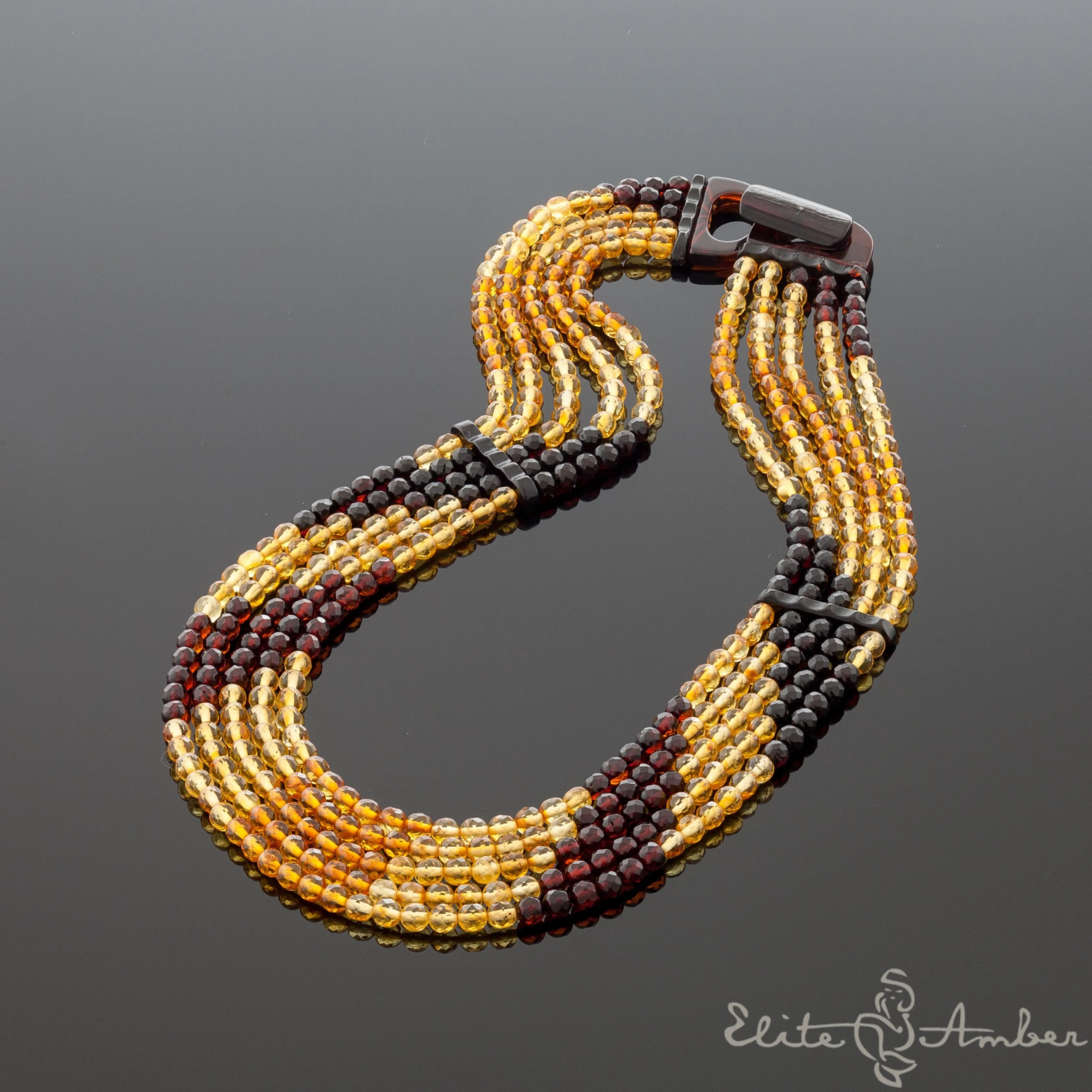 Amber necklace "Queen sunbeam"
