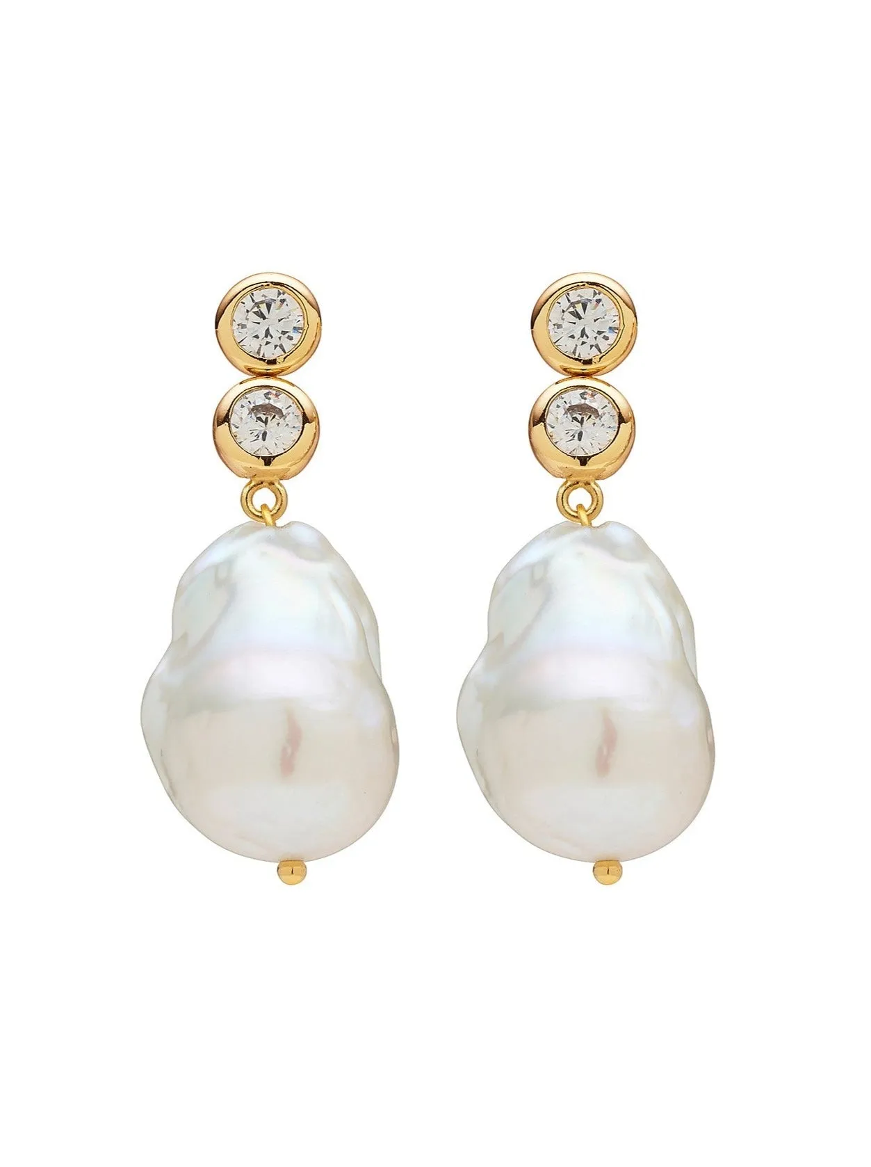 Amber Sceats Valletta Earrings in Gold