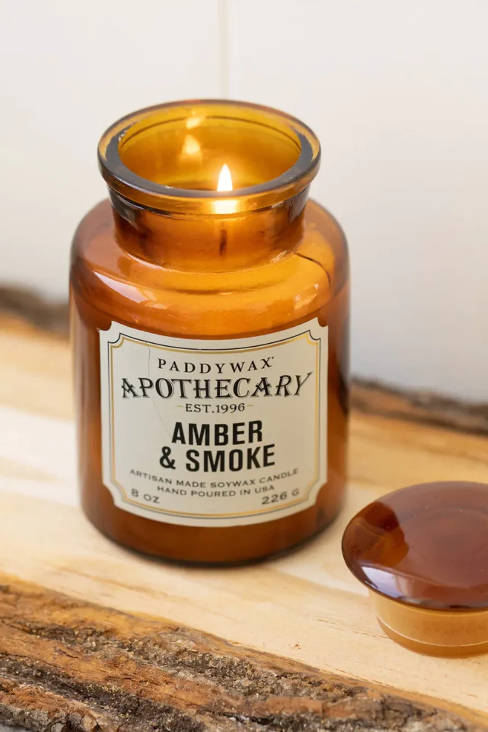 Apothecary Candle, Amber   Smoke