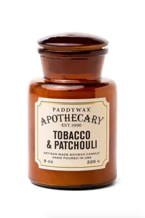 Apothecary Candle, Tobacco   Patchouli
