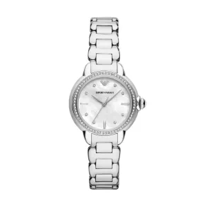 Armani Mia Three Hand Stainless Steel Ladies Watch
