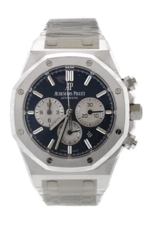 Audemars Piguet Royal Oak Chronograph 41mm Blue Dial Stainless Steel Watch 263b31ST.OO.1220ST.01  DCM