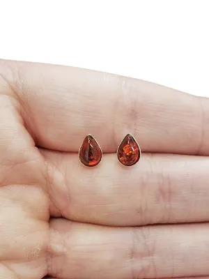 Baltic Amber Teardrop Posts