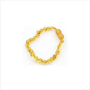 Baltic Amber TeethingÃ‚Â Anklet in Honey
