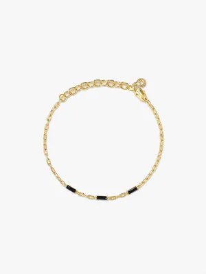 Black Baguette Crystal Bracelet