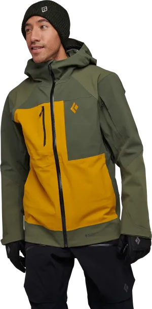 Black Diamond Men&#x27;s Recon Pro Stretch Shell Tundra/Amber | Buy Black Diamond Men&#x27;s Recon Pro Stretch Shell Tundra/Amber here | Outnorth
