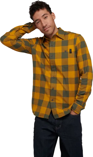 Black Diamond Men&#x27;s Zodiac Flannel sHIRT Amber/Tundra Plaid | Buy Black Diamond Men&#x27;s Zodiac Flannel sHIRT Amber/Tundra Plaid here | Outnorth