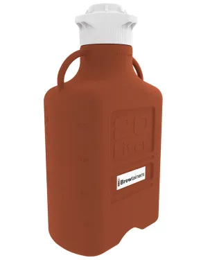 Brewtainers High Density Poly Ethylene (HDPE) Amber Light Blocking 20L (7 Gal Max) Homebrew Yeast Container with leakproof  Tight Sealed 120mm Cap
