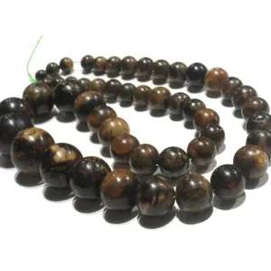 Burmite "Root Amber" Graduated Rounds Strand