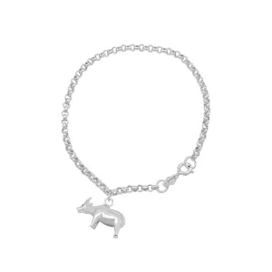 Cameron Carabao 925 Sterling Silver Charm Bracelet