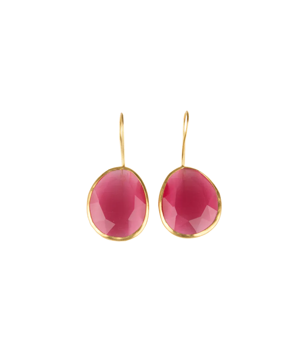 Candy Earrings Cat Eyes Pebble Medium Model