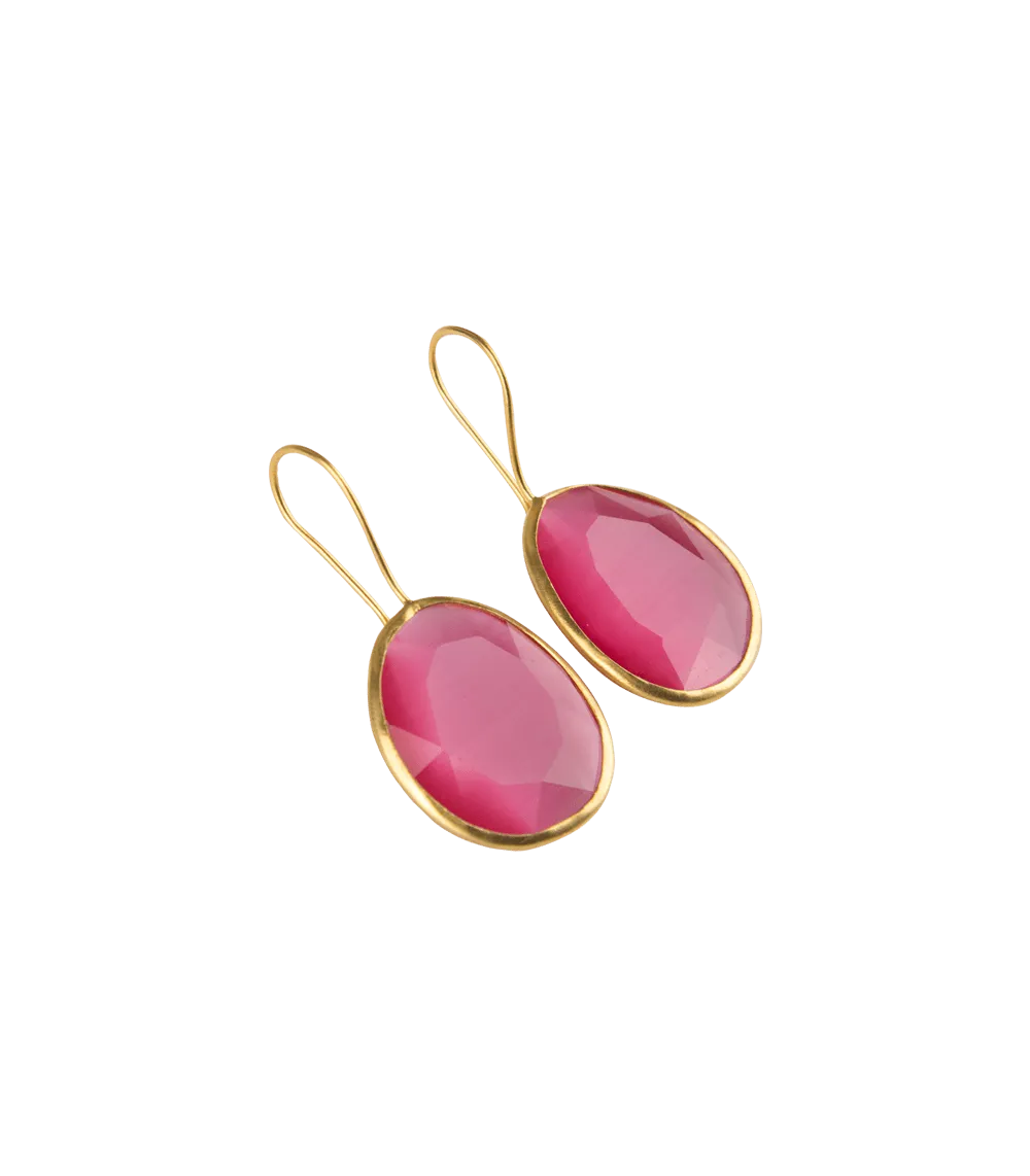 Candy Earrings Cat Eyes Pebble Medium Model