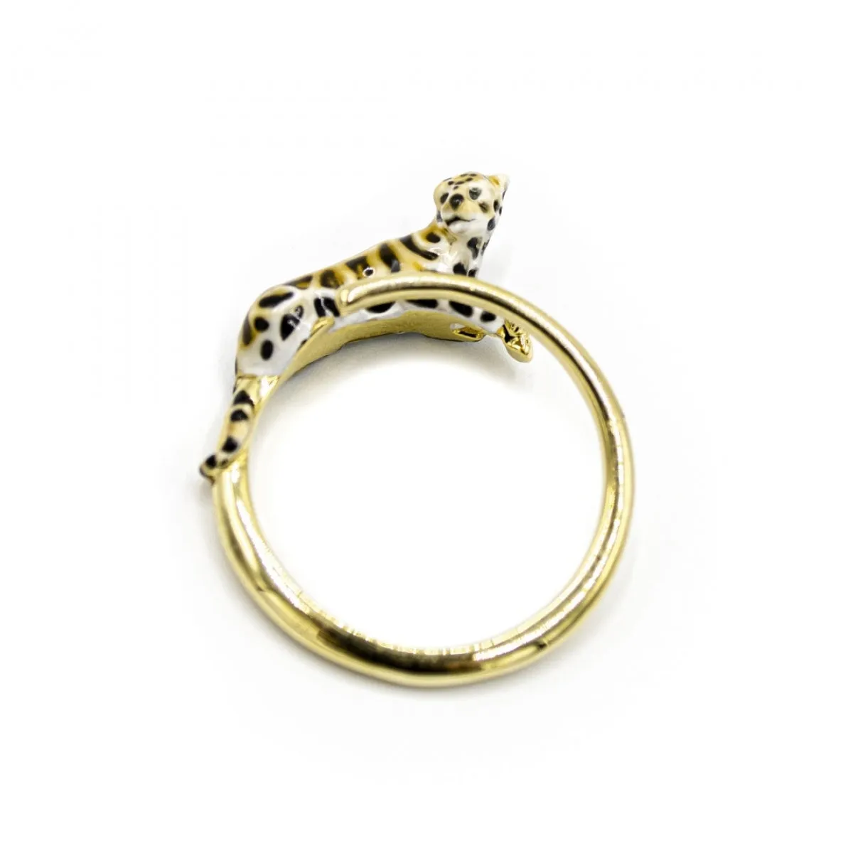 Clouded Leopard Open Ring