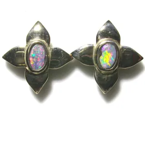 Copy of Pink multi coloured 9k stud earrings