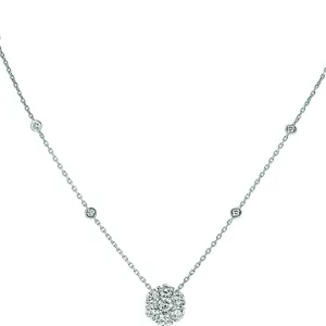 Daisy Cluster Diamond Necklace