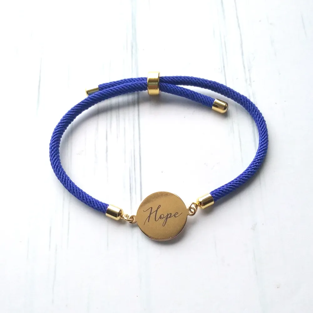 Dani Hope Corded Slider Bracelet