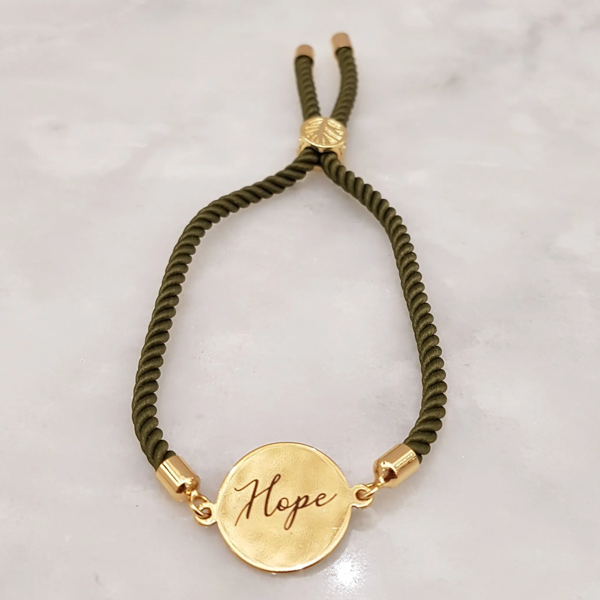 Dani Hope Corded Slider Bracelet