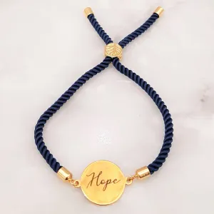 Dani Hope Corded Slider Bracelet