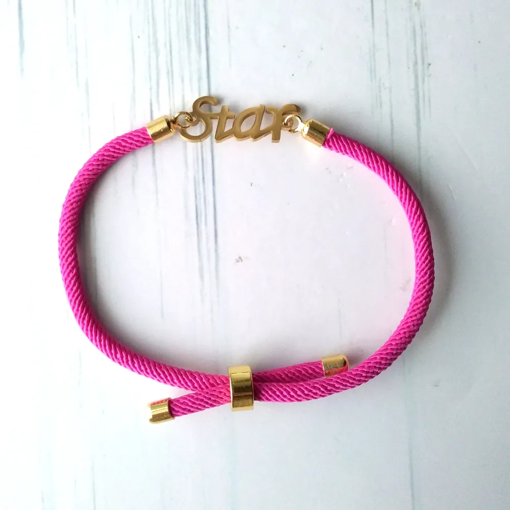 Dani Star Corded Slider Bracelet