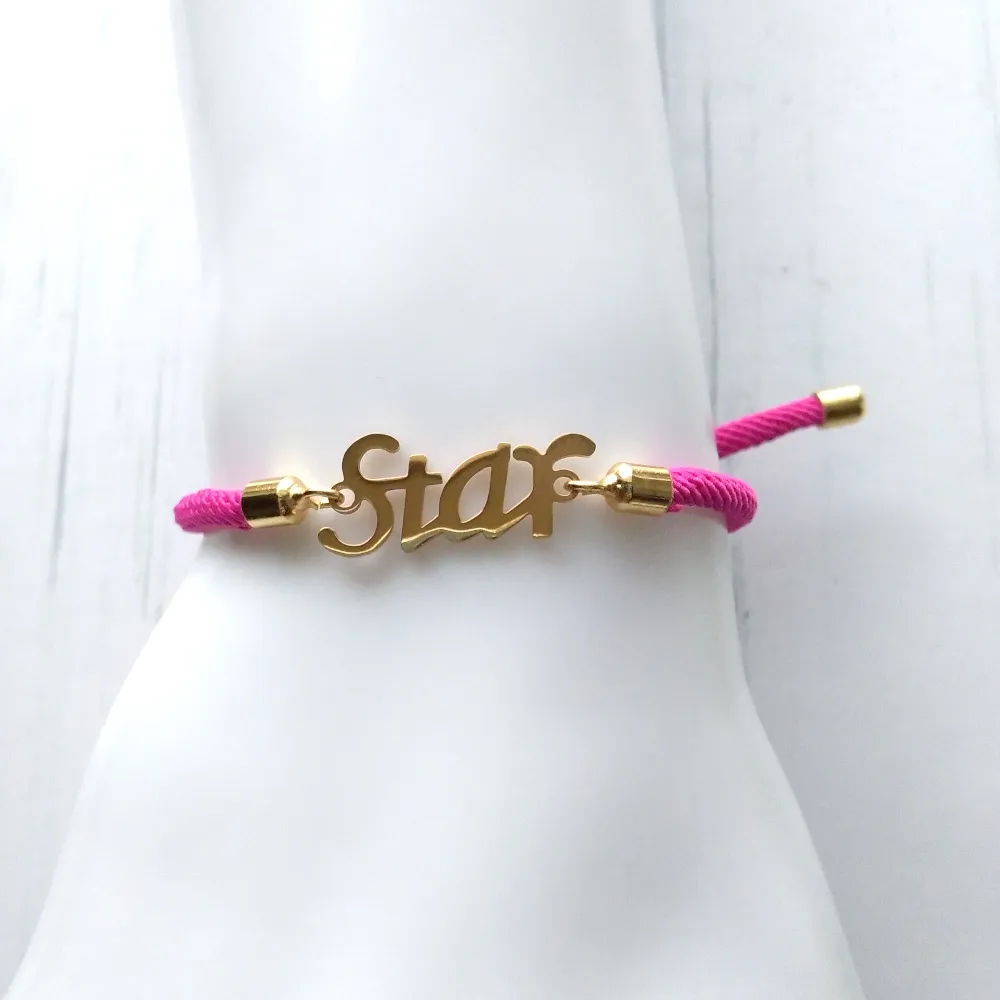 Dani Star Corded Slider Bracelet