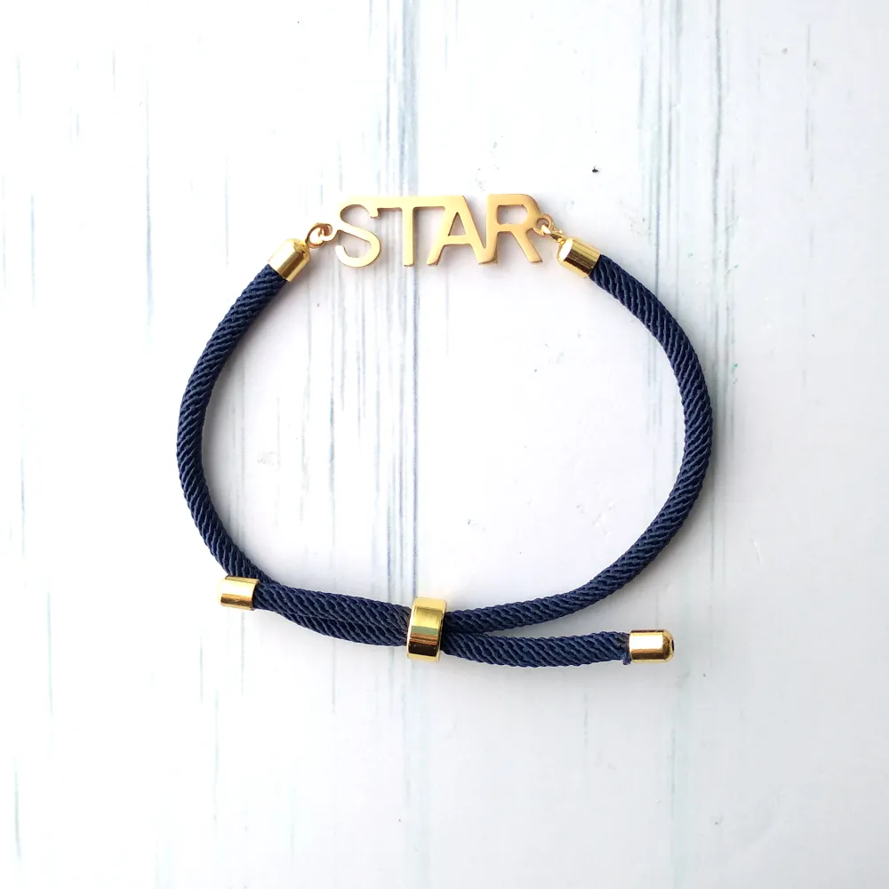 Dani Star Corded Slider Bracelet