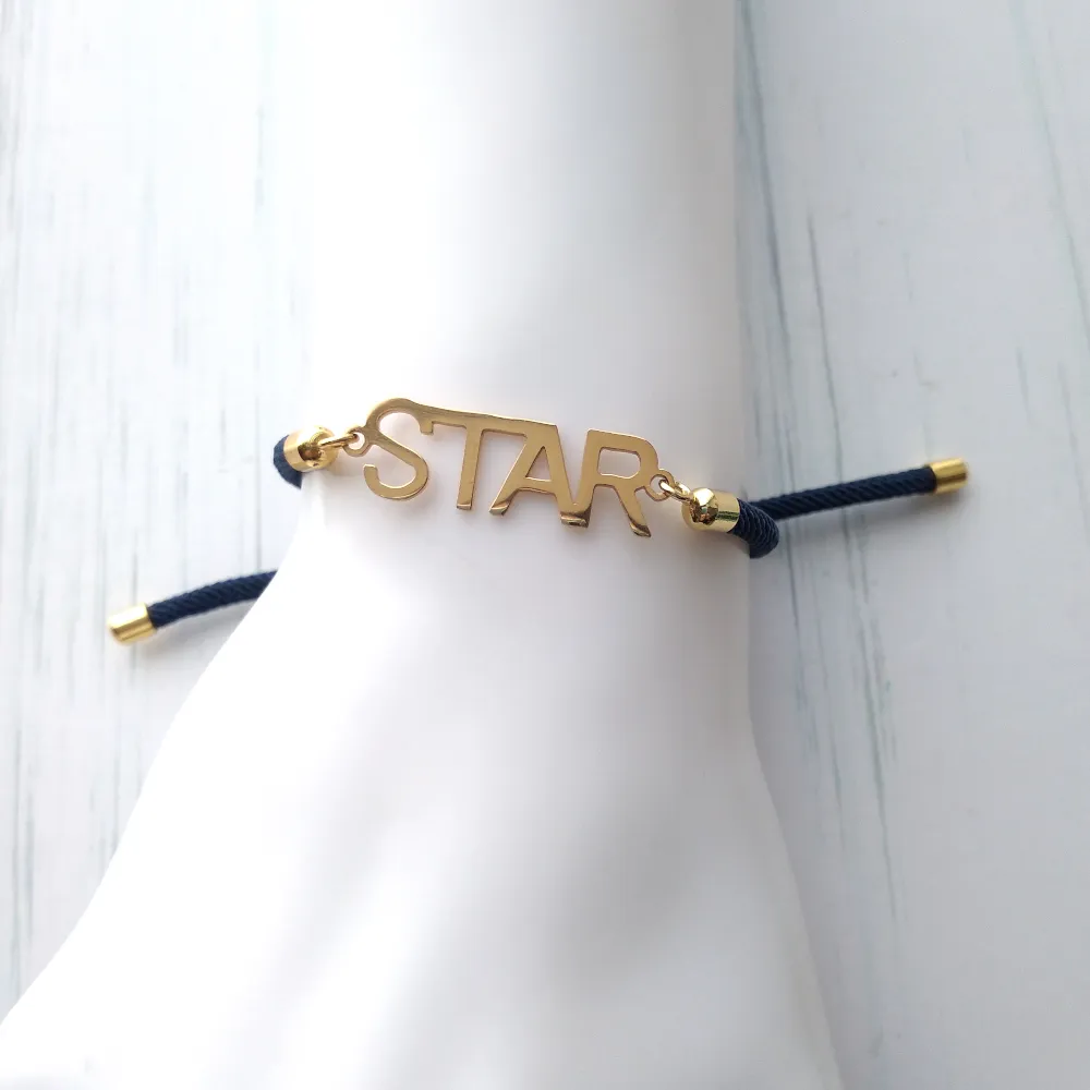 Dani Star Corded Slider Bracelet