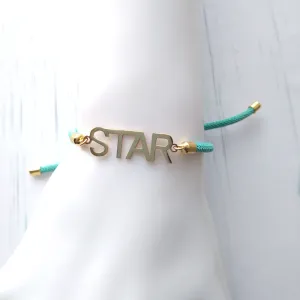 Dani Star Corded Slider Bracelet
