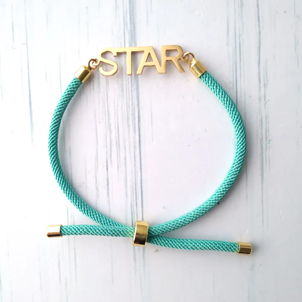 Dani Star Corded Slider Bracelet