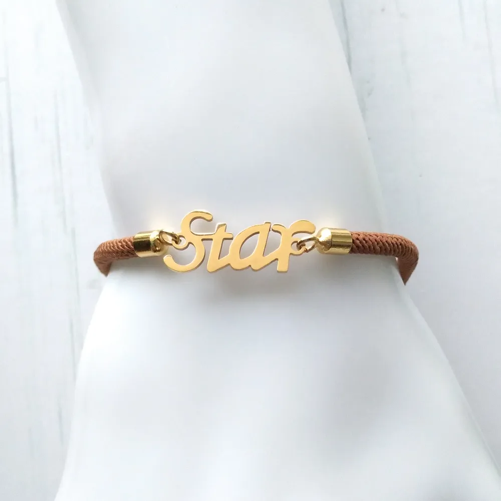 Dani Star Corded Slider Bracelet