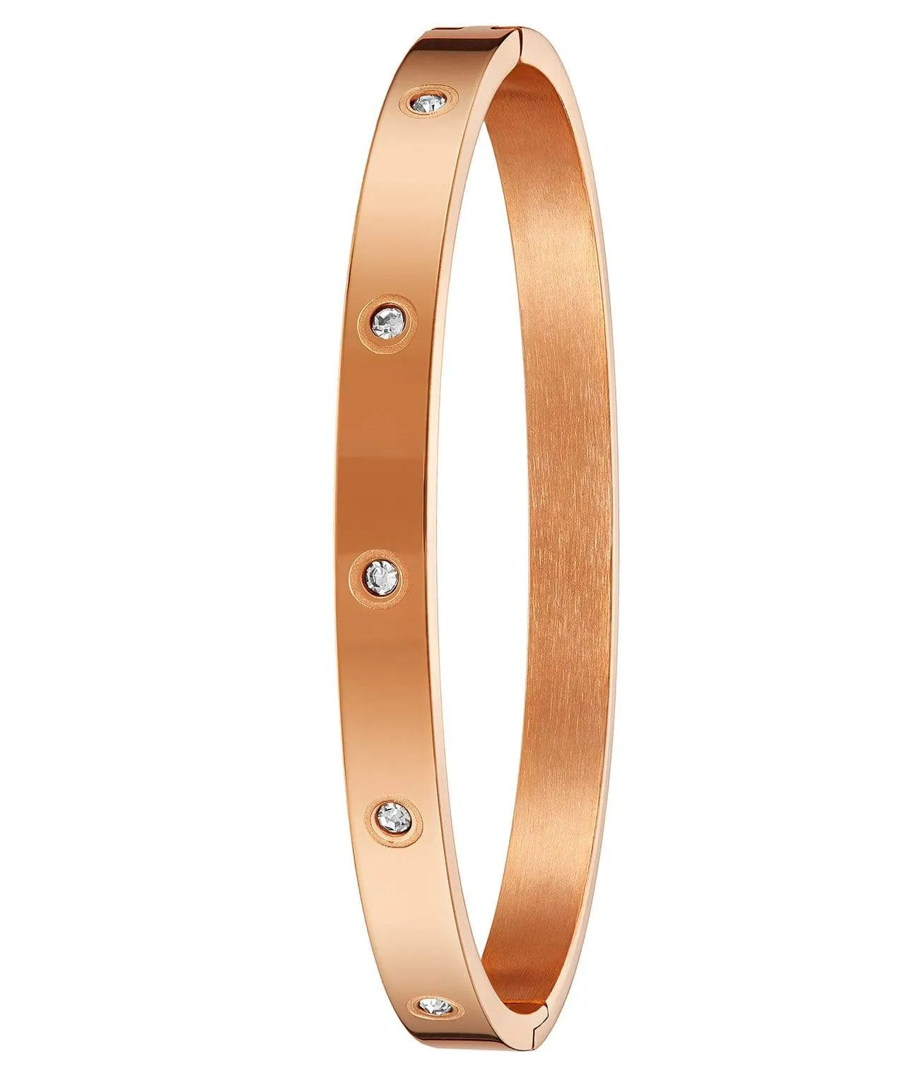 Depthmaster 3950L.5 Quartz 38mm Classic with Emma Polished Bangle, Sofia Frosted Bangle and Studs