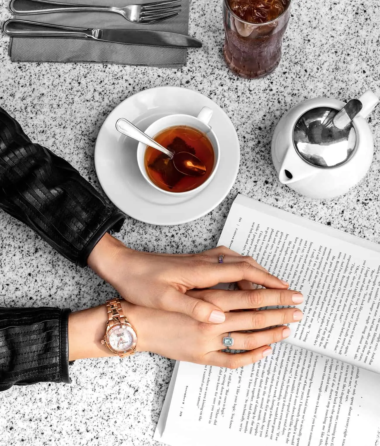 Depthmaster 3950L.5 Quartz 38mm Classic with Emma Polished Bangle, Sofia Frosted Bangle and Studs