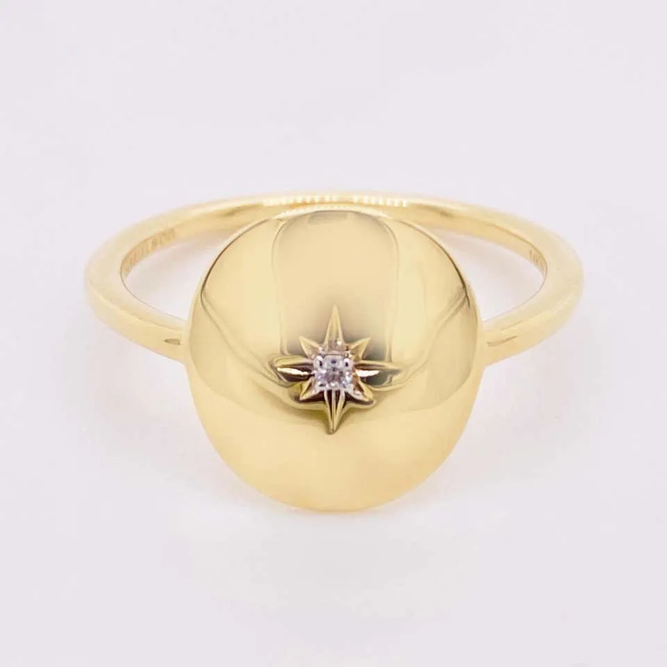 Diamond North Star Ring