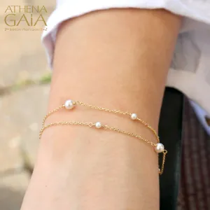 Double Strand Pearl Bracelet (In-Stock)