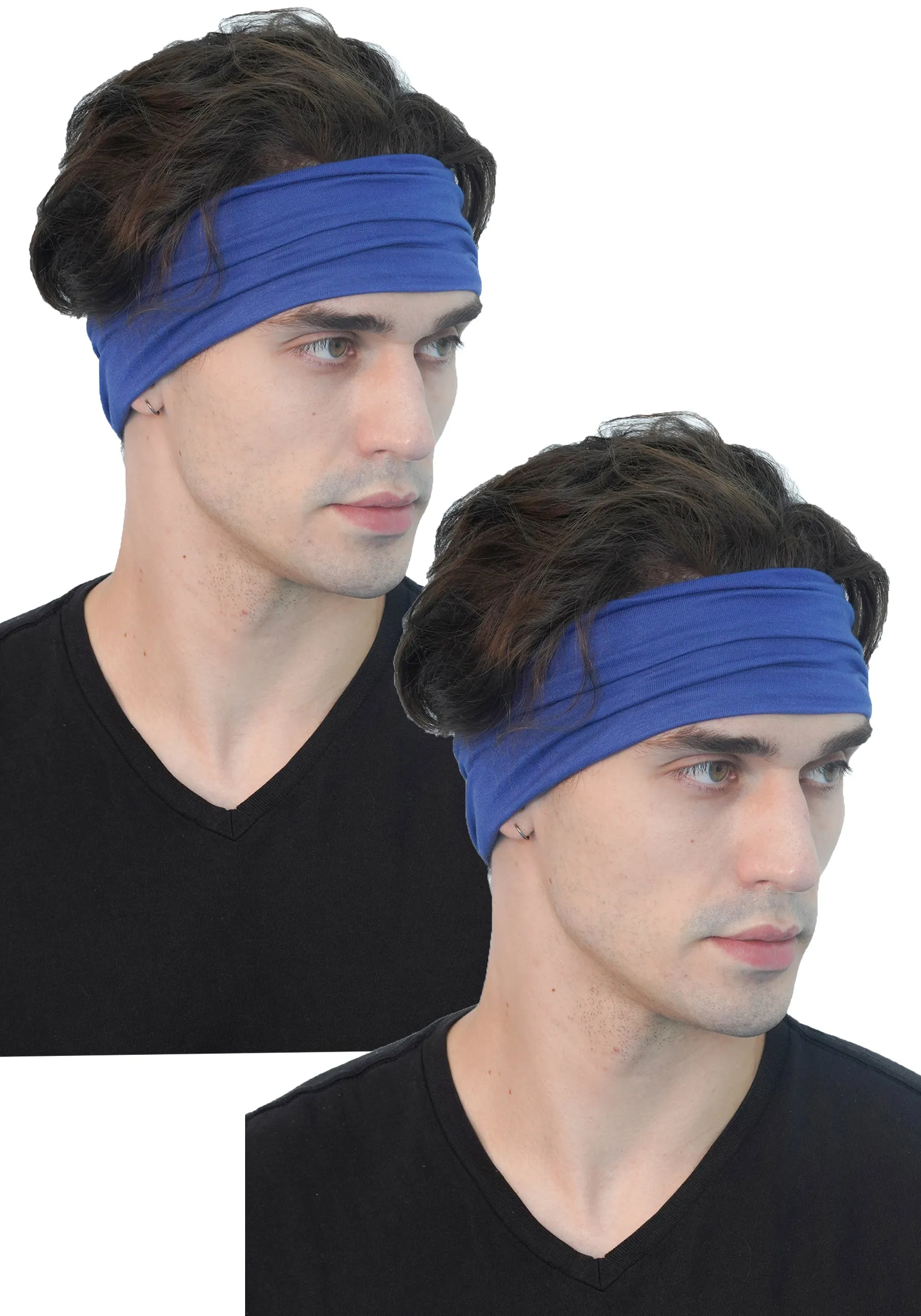 Extra Wide Plain Headband Set of Two