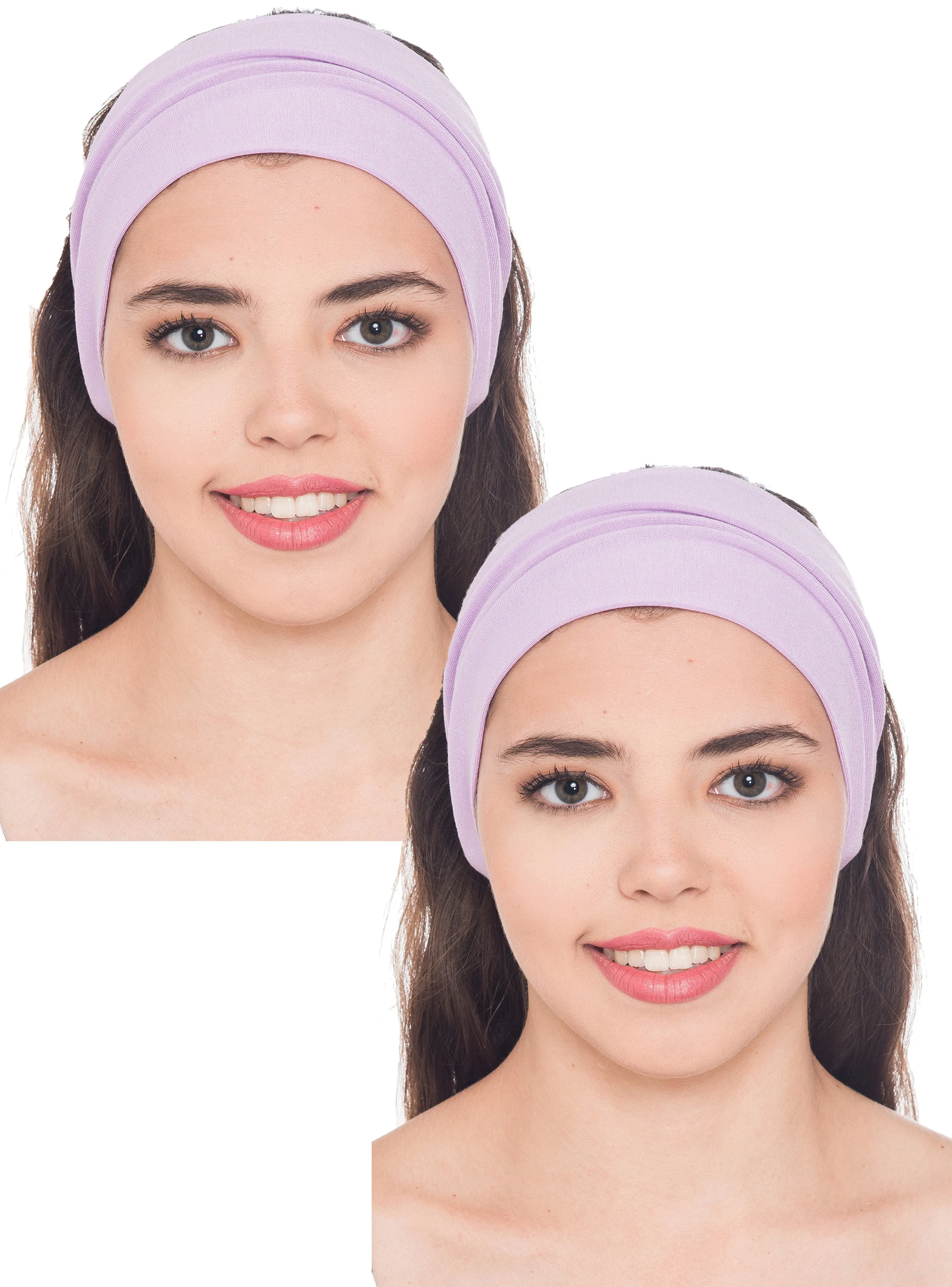 Extra Wide Plain Headband Set of Two