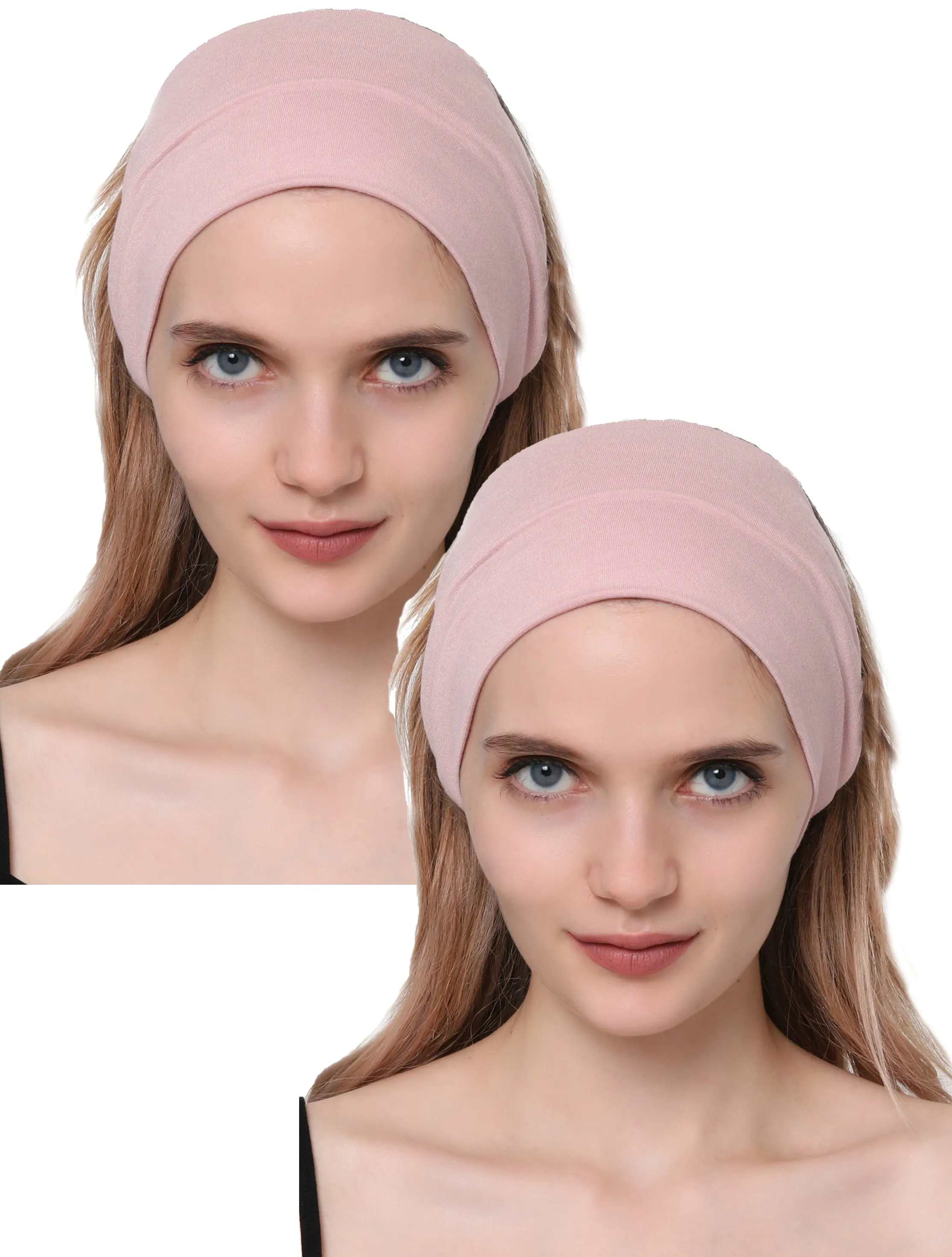 Extra Wide Plain Headband Set of Two