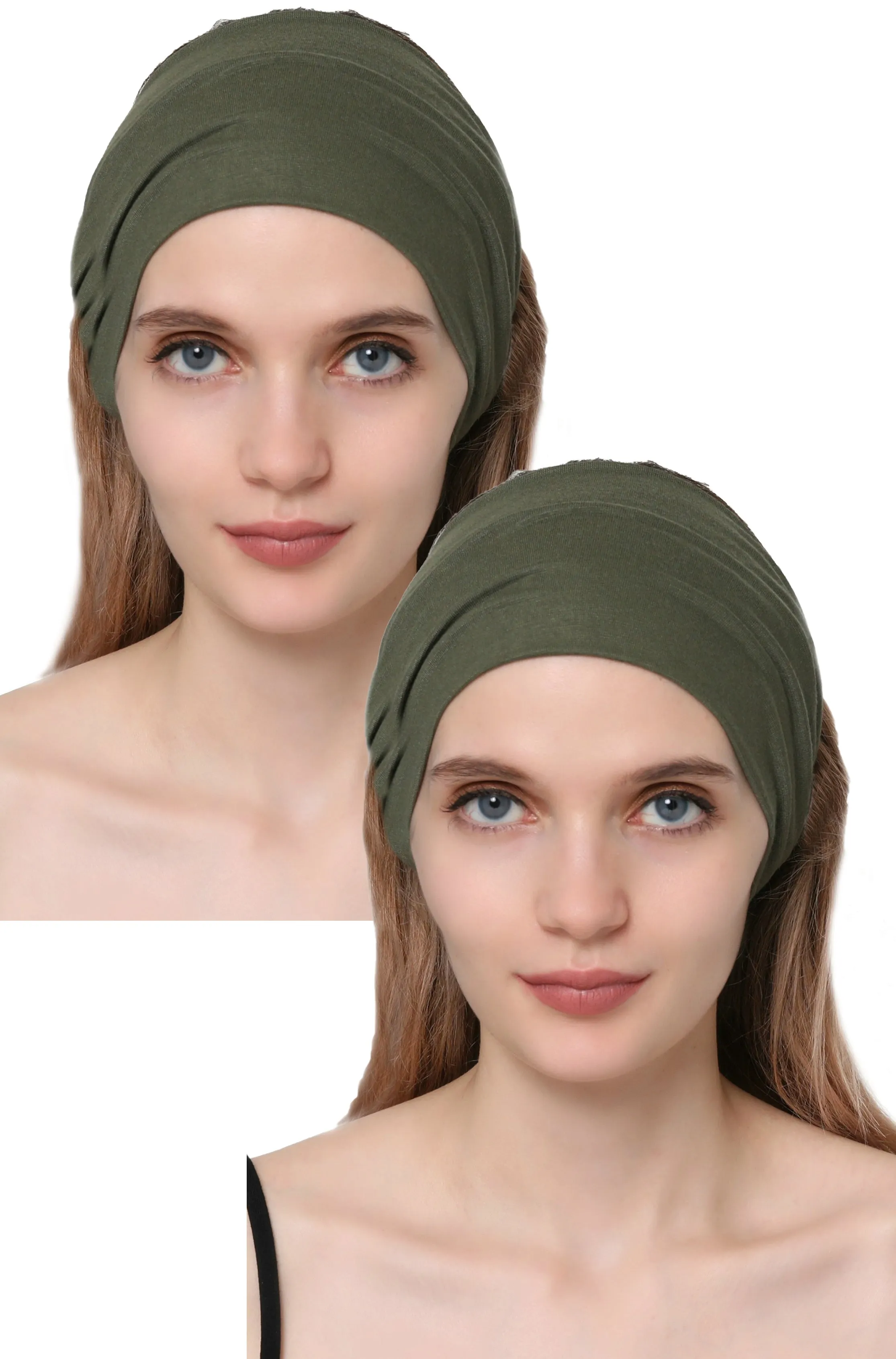 Extra Wide Plain Headband Set of Two