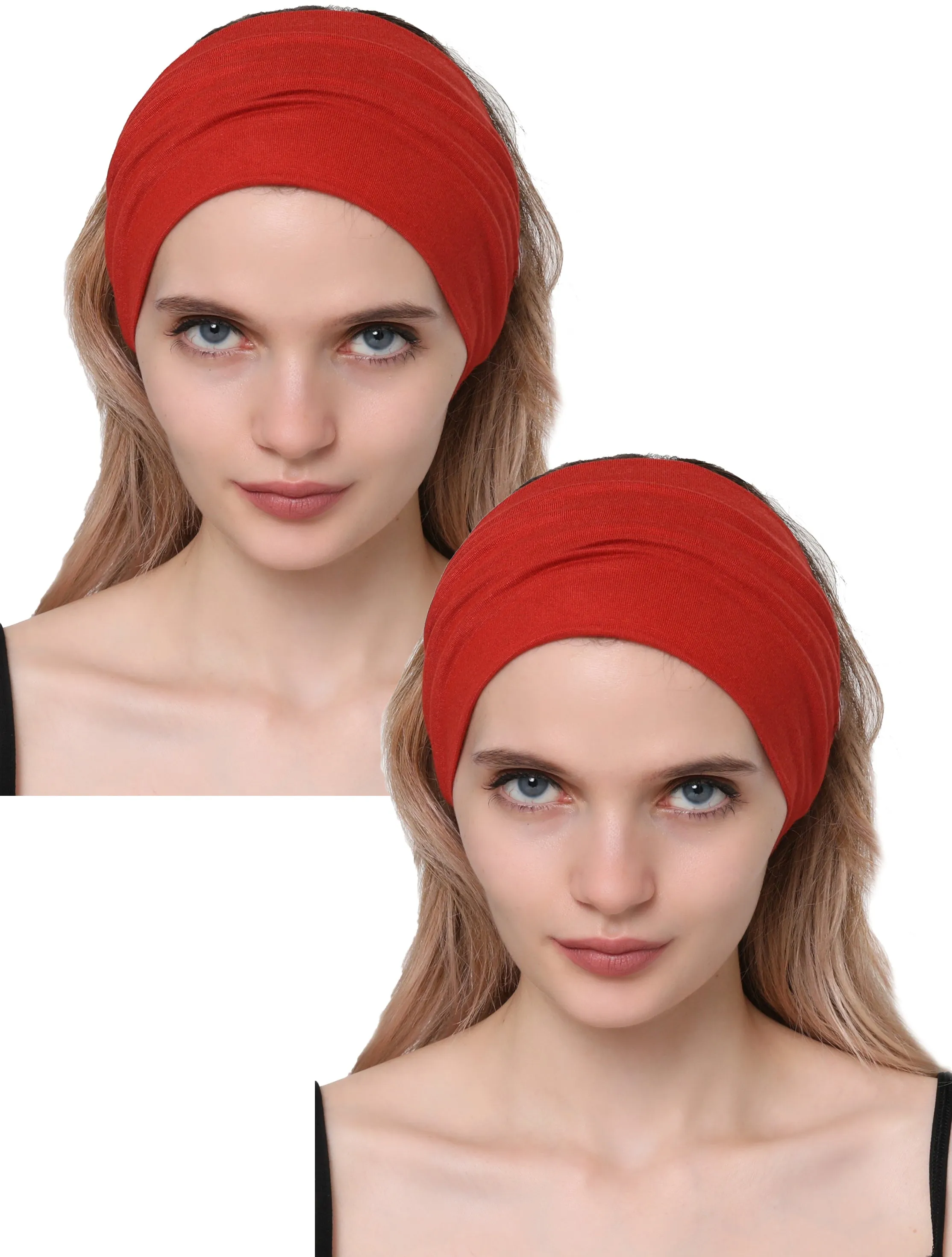 Extra Wide Plain Headband Set of Two